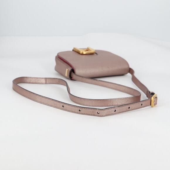 FENDI Chameleon Shoulder Bag Leather Pink Gold - Picture 7 of 14